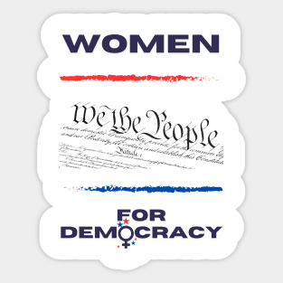 Women for Democracy Sticker
